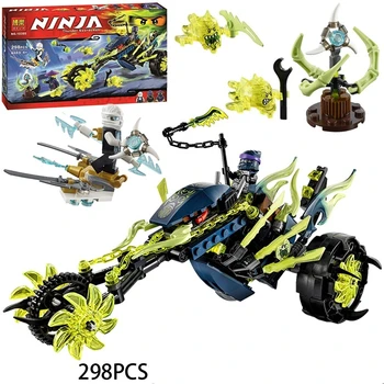 

298pcs Ninja Chain Cycle Ambush Motor Masters of Spinjitzu Building Blocks 10395 Ninjagoes Bricks Figure Toys for Chidlren