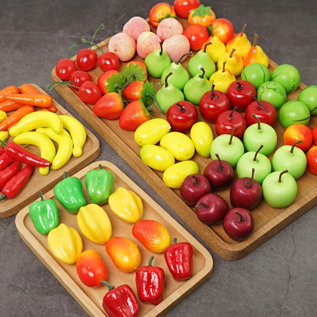 10/pcs lot Mini Simulation Foam Fruit And Vegetables Artificial Kitchen Toys For Children Pretend Play Toy Dollhouse Accessorie 5