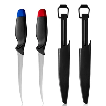 

6 Inch Curved Boning Knife Outdoor Fillet Knife With Covers Case Razor Sharp 3cr14 Stainless Steel Knife Meat Fish Poultry Tools