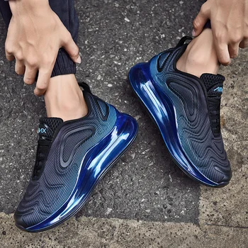 

Official new hot sale men's full palm air cushion loafers jogging shoes mesh jogging training shoes sports shoes sports shoes