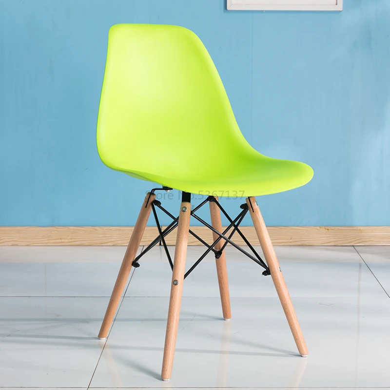 Северный стул спинки ногтей чайный магазин дома общежитии Livable Простой моды Творческого отдыха круглый деревянный стол и стул - Цвет: LightGray