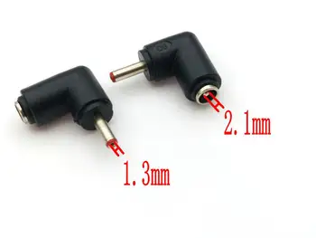 

100pcs Right Angle DC Power 5.5x2.1mm Female to 3.5mmx1.35mm Male connector