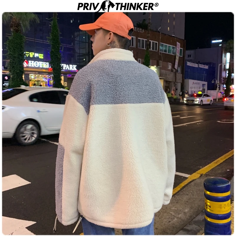 Privathinker Для мужчин женские свободные утепленная Осеняя/WinterParka пальто из овечьей шерсти для детей; куртка Для мужчин Harajuku пальто уличная теплая обувь; сезон весна-осень 5XL