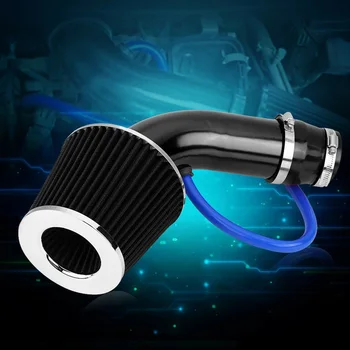 

3-Inch Air Intake Filter Car Racing Cold Fiber Aluminum Alloy Kit Black