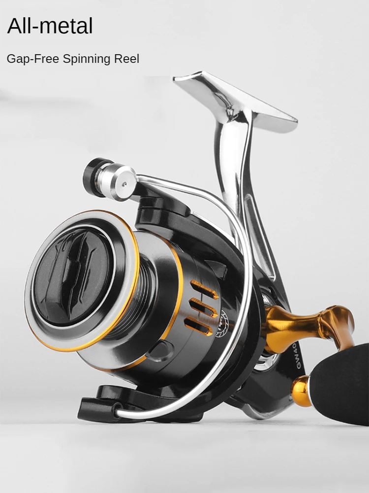 

Strong Lownoise Fishing Reel Spinning Wheel GW1000-7000 5.2:1 High Speed Ratio Drag Max 8KG Baitcasting Carp Fishing Tackle 2020