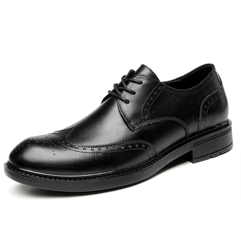 

Business oxford shoes for men office shoes Genuine leather Dress shoes men formal shoes zapatos hombre Black leather shoes men