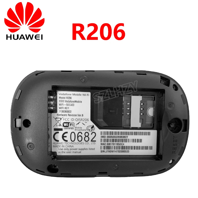 Разблокированный huawei Vodafone R206 E5331 3g Wifi роутер Mifi Мобильная точка доступа Карманный 3g модем с слотом для sim-карты PK E5330 E5220 MF65