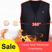 Для мужчин и женщин Открытый USB Инфракрасный нагревательный жилет куртка зимняя гибкая электрическая тепловая одежда жилет для спорта Пешие прогулки
