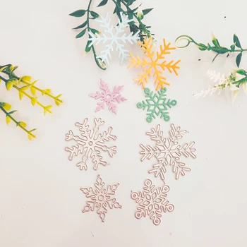 

4 snowflake combination metal cutting mould DIY scrapbook photo album relief handicraft mould