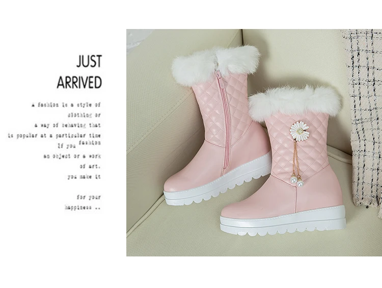 New Children Snow Boots Girls Princess Shoes PU Leather Winter Short Plush Student Waterproof Baby Kids Ankle Boots 02B best leather shoes