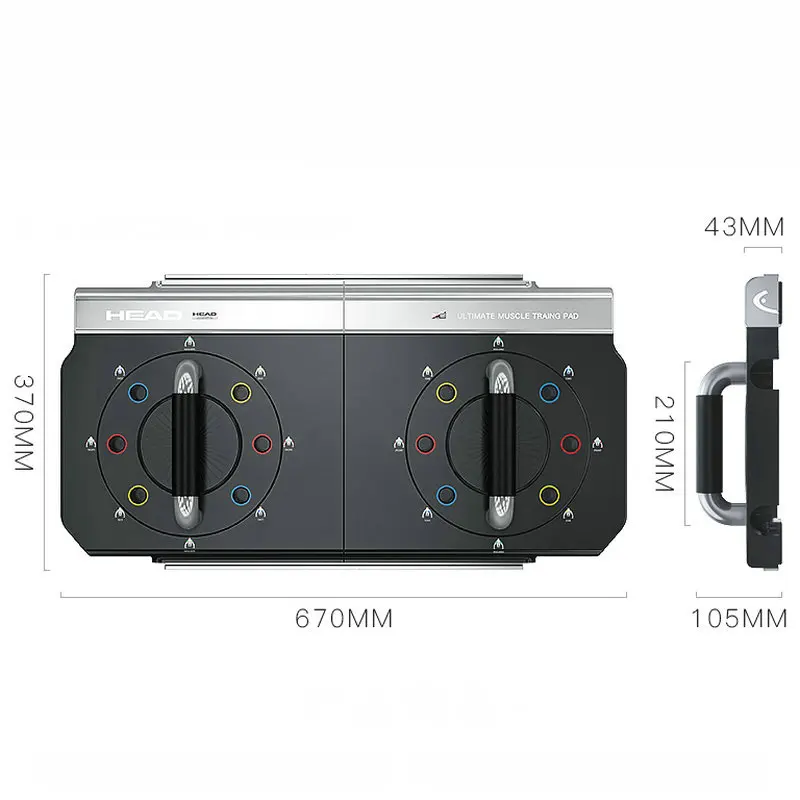 US $117.79 PushUp Stand Fitness Equipment Chest Muscle Training System IShaped MultiFunctional Exercise Board