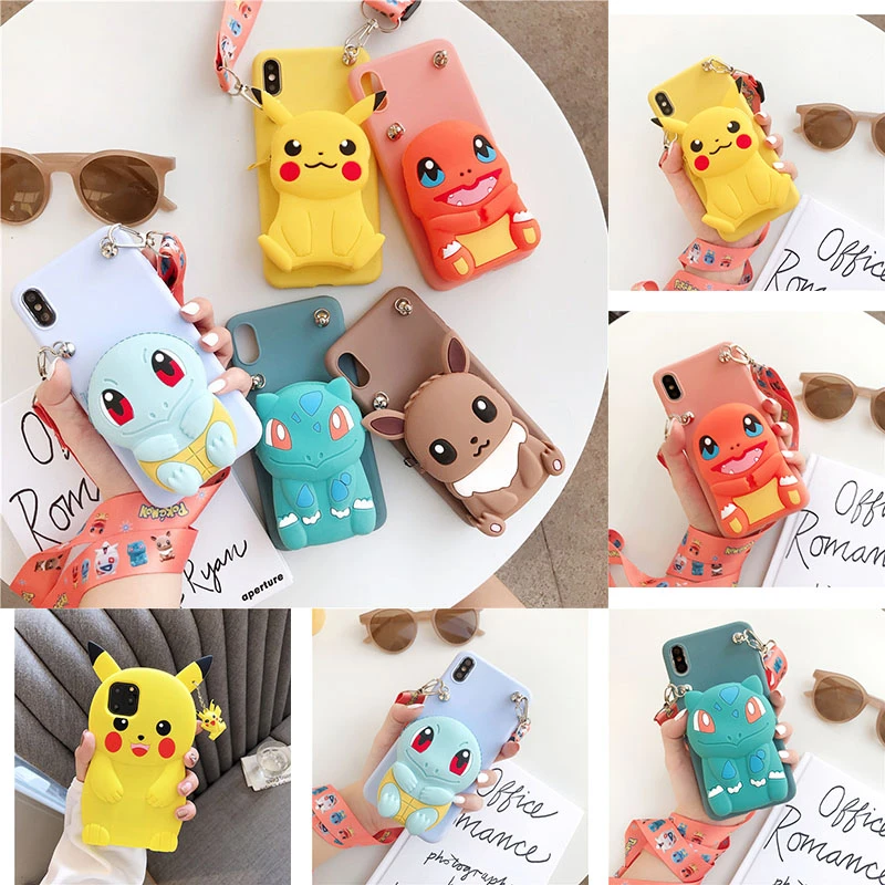 New Pokemon Pikachu Three Dimensional Silicone Phone Case For Apple Iphone 11 12 Pro Max 13 Xr X Xs Max 5 6 7 8 Plus Case Cover Jeans Aliexpress