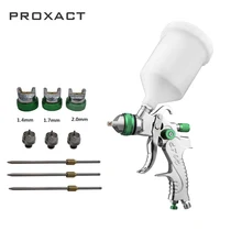 Обновленная версия HVLP пистолет-распылитель 0,8 мм/1,0 мм сопло G1/4 воздушный фильтр мини воздушные краскопульты Аэрограф для окрашивания автомобиля аэрограф