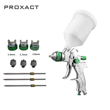 

Upgraded Version HVLP Spray Gun 0.8mm/1.0mm Nozzle G1/4 Air Filter Mini Air Paint Spray Guns Airbrush For Painting Car Aerograph
