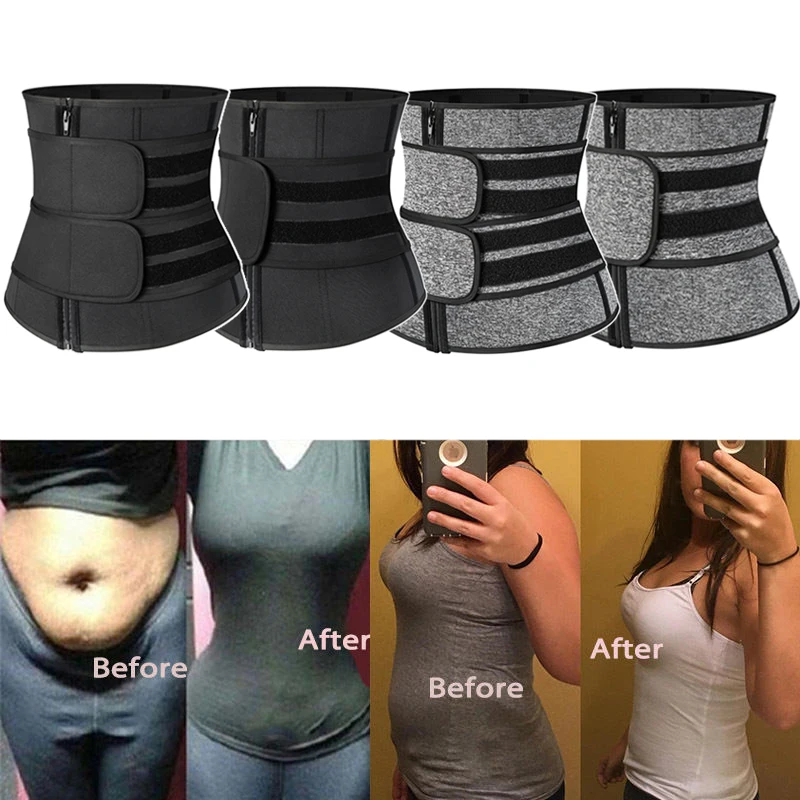 Waist Trainer Reducing Shapers Slimming Trimmer Belt Body Shaper Neoprene Tummy Shapewear 9 Steel Bones Woman Cincher Corset