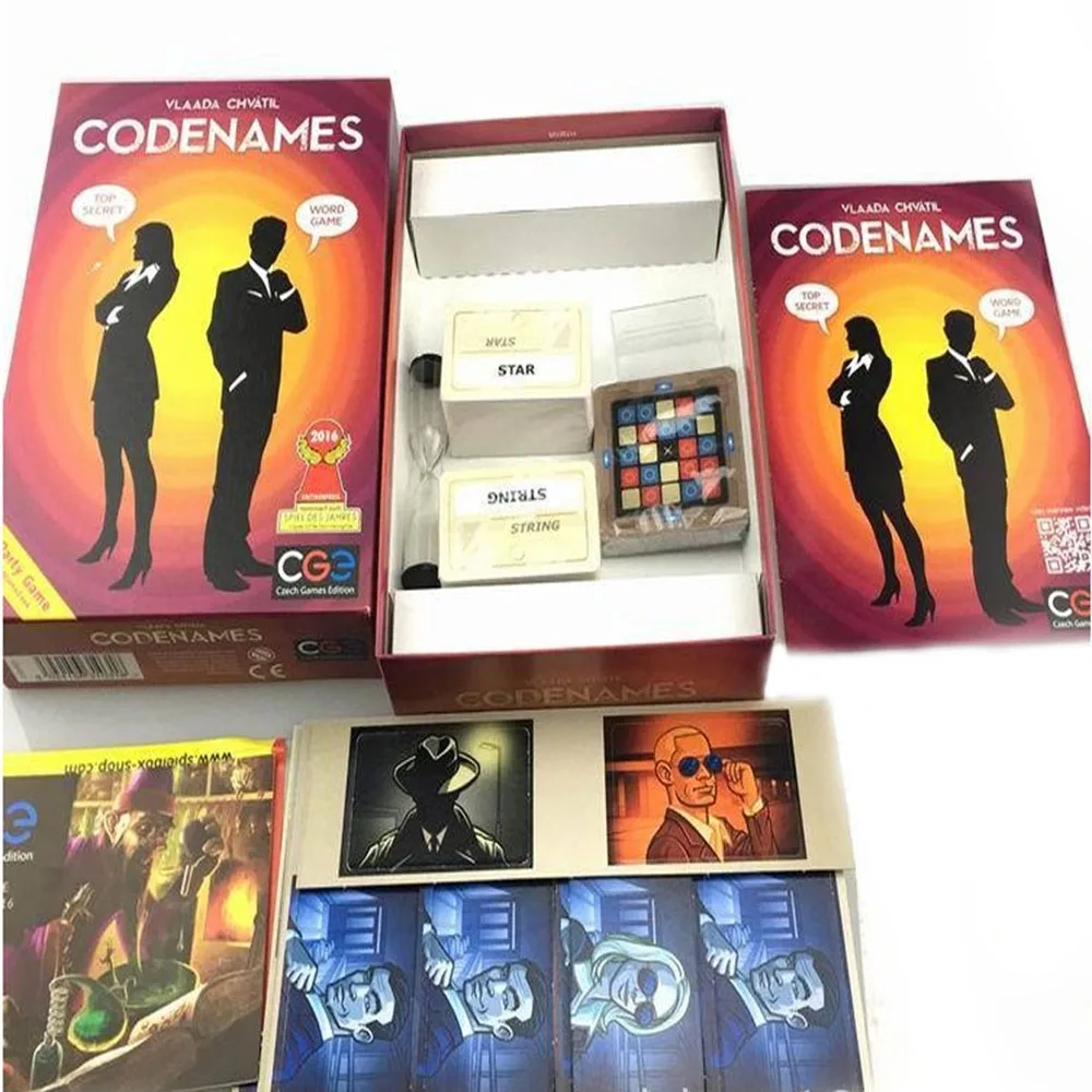 Конфиденциальная настольная игра Codenames взрослые дети семья друг вечерние карты игра