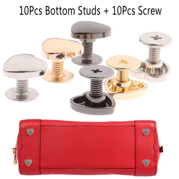 

NEW Heart Shape Accessories Handbag Shoulder Bags Bottom Studs Rivets Screw