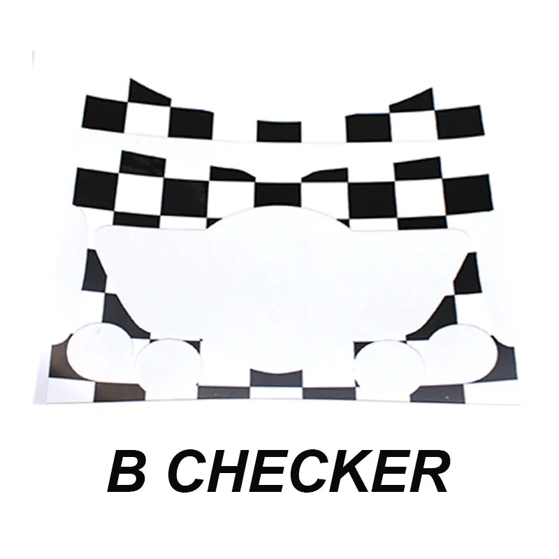 A,Checked YaaGoo Center Console Sticker for Mini Cooper R55 R56 R57 R58 R59 R60 F54 F55 F56 Car Styling Accessories