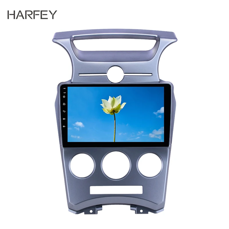 Sale Harfey 9 inch Android 8.1 Car Radio for Kia Carens Manual A/C 2007-2012 HD Touchscreen Auto GPS support Carplay DVR Rear Camera 0