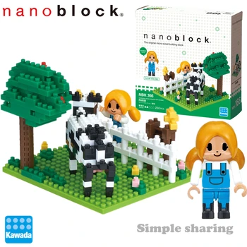 

Kawada NBH-166 Nanoblock Stories Collection With Nanobbit Farm 250 Pieces Building Blocks