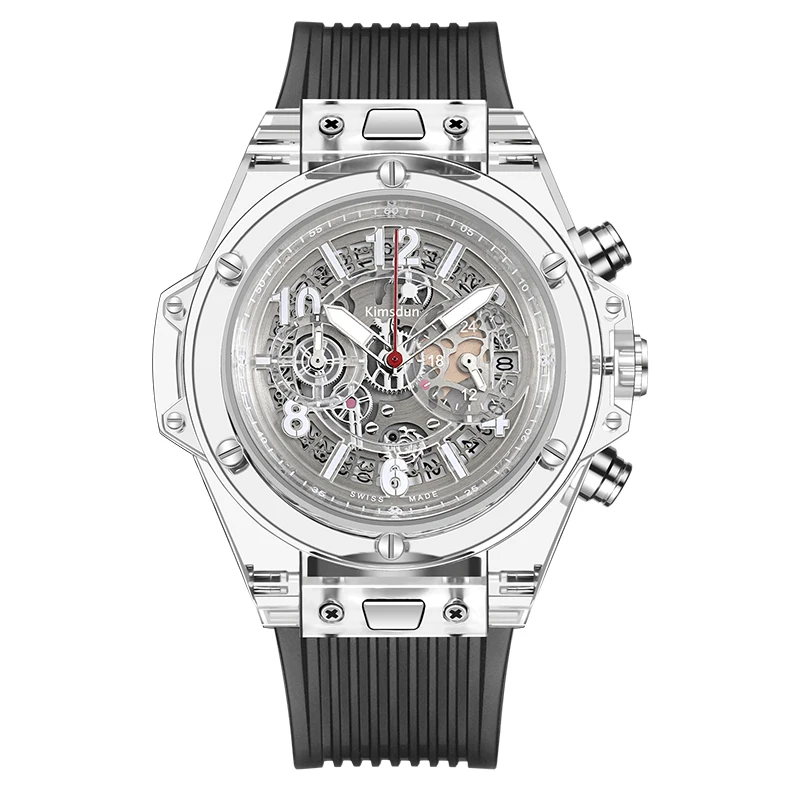 

Men's Fashion Military Business Quartz Watch Quartz Chronograph Personality Silicone Strap Relogio Masculino