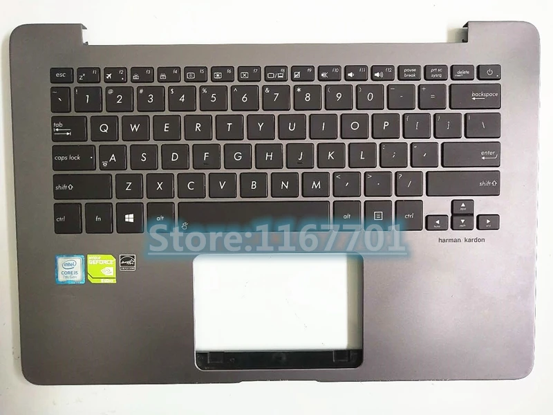  Laptop US Backlight Keyboard upper Shell Cover case for Asus ZenBooK UX430 UX430UA UX430UQ UX430UN 