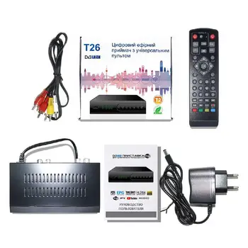 

DVB T2 Terrestial Receiver Supports Mpeg4 H.264 Youtube Wifi Adapter Iptv Av Hdmi Output Metal Case Smart TV Box