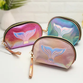 

Large Capacity Mermaid Laser Shell Cosmetic Bag Women Men Travel Wash Storage Bag Organizer Makeup Cases Beauty Toiletry Kit