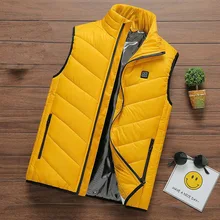 Детская зимняя куртка без рукавов с подогревом, уличная Рабочая куртка с USB, регулируемая одежда для контроля температуры DSY042