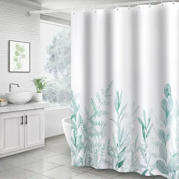 

Flowers Bath Shower Curtains printing Waterproof Custain For Bathroom High Quality Polyester Bath Screen Home Decoration.