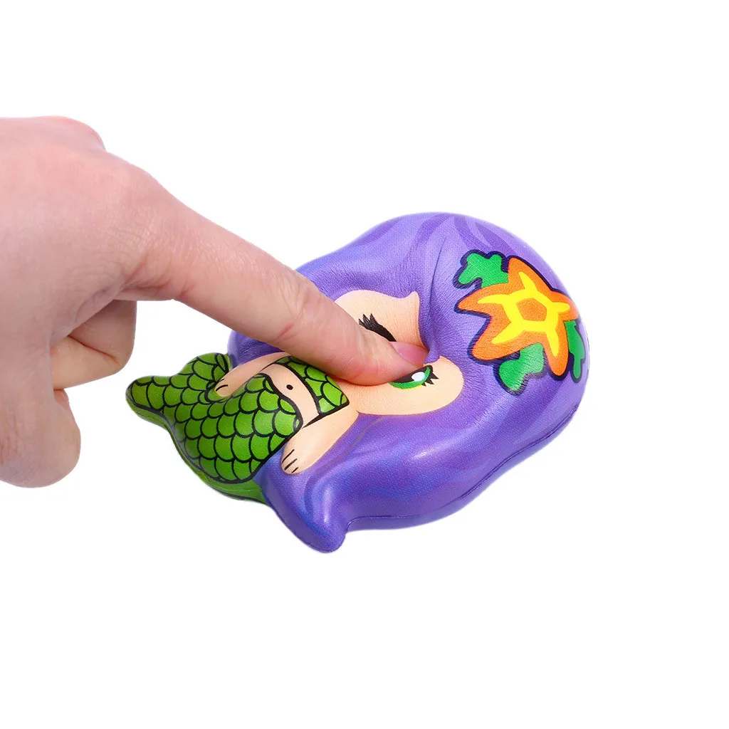 Adorable Mermaid Slow Rising Squeeze Stress Reliever Toys for Children Birthday Gift Toy Party Decor Supplies kids toys #A
