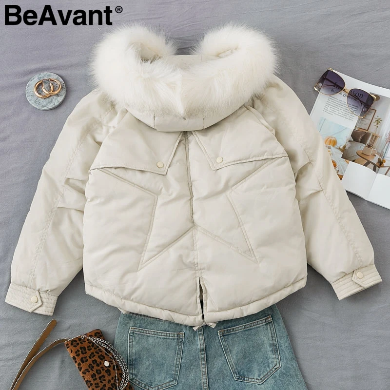 BeAvant, большие пуговицы, карманы, на шнуровке, Женская парка, модная верхняя одежда, женские куртки, Осень-зима, на молнии, с капюшоном, теплое Стеганое пальто