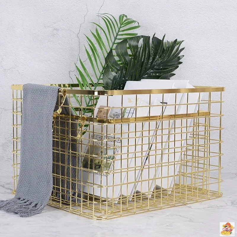 Organizador Metal Basket Portable Storage Bathroom Dirty Clothes Home Office Laundry Organizer box | Дом и сад