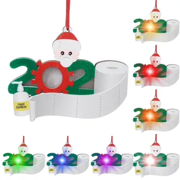 

Colorful Light Personalized Survived Family Of Ornament 2020 Christmas Home Decor Hanging Ornament новогодние украшения на елку