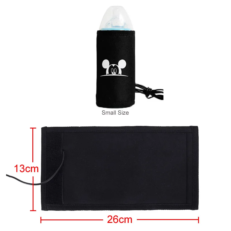 Small size black Disney рюкзак для мамы, Женский Многофункциональный подгузник, детская USB бутылочка с изоляцией, сумка для мам с Микки Маусом, сумка для подгузников - Цвет: Small size black