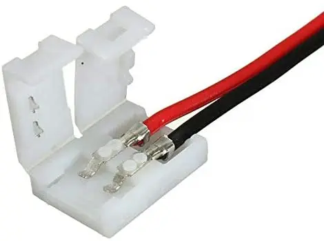 2pin 12mm灯条连接线单头扣-7