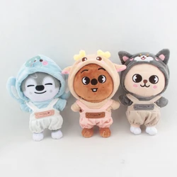 Skzoo – vêtements en peluche pour enfants, 20cm, sweat shirt en velours + salopette, poupée de séjour, groupe de Fans coréens, cadeau 