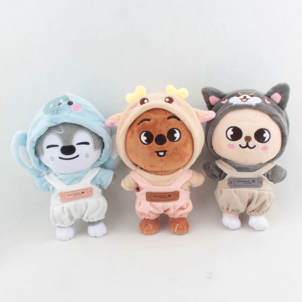 Одежда Skzoo Plushies 20 см плюшевая ткань бархатный свитшот + комбинезон Skz Stay Doll
