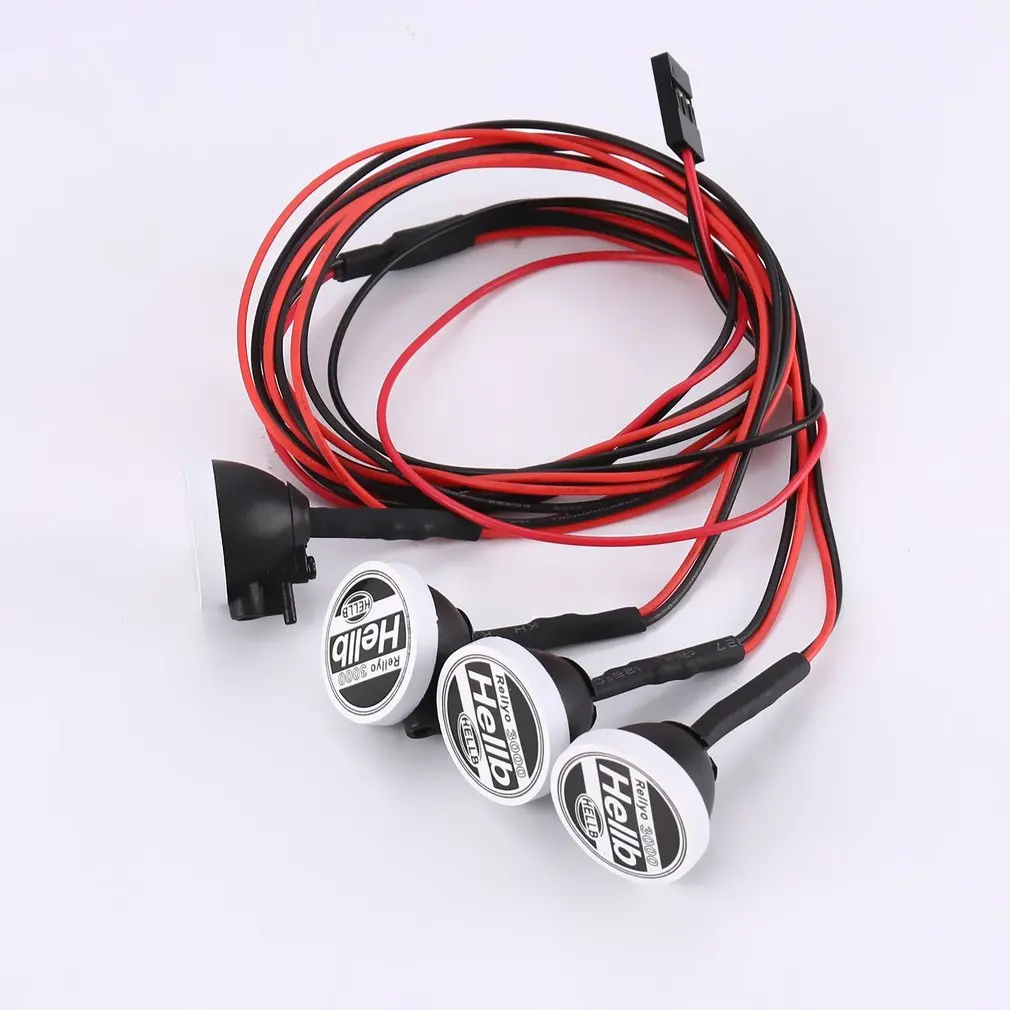 4 LED Lights Lampshade Roof Search Lamp 1/10 1/8 Traxxas HSP Redcat RC4WD Tamiya Axial SCX10 D90 HPI RC Car Rock Crawler