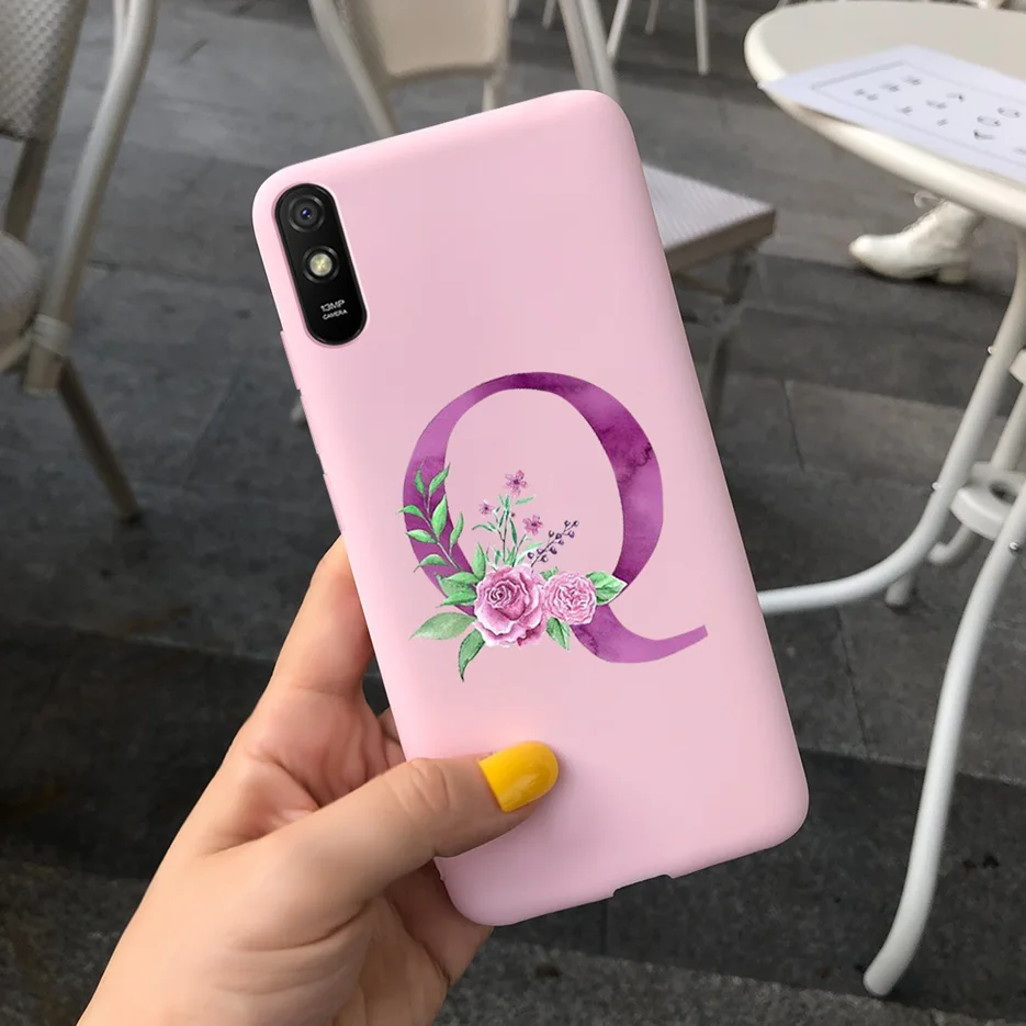 Cute Letters Silicone Soft TPU Phone Case - Durable Back Protector Shell