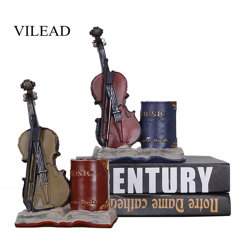VILEAD 20 см Смола саксофоны скрипки фигурки флеш накопитель держатель
