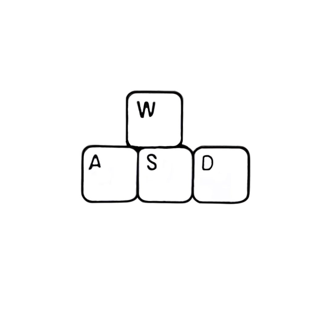 WASD игровая клавиатура брошь забавные буквы компьютерная игра Управление клавиатура Эмаль Булавка джинсовая рубашка кнопка лацкан булавка программист подарок