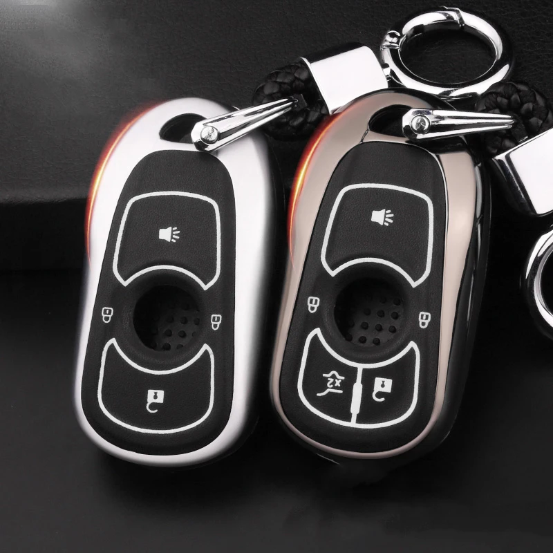 

Zinc alloy Luminous Leather Car Key Cover Case For Opel Astra Buick Encore Envision Vervno GS 20T 28T NEW LACROSSE Accessories