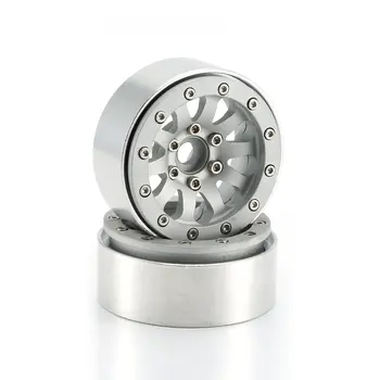 

2Pcs 1.9inch Aluminium Alloy Wheel Rim Beadlock Wheel Hubs For 1/10 RC Crawler Axial SCX10 SCX10 II 90046 Traxxas TRX4 D90 Model