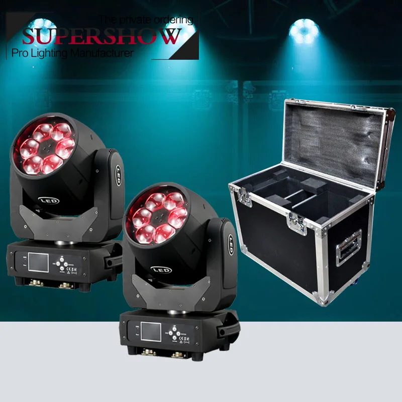 

Flycase Bee Eye RGBW 4IN1 Moving Head Beam 6x40W LED Lyre Wash Dj Lighting Projector Zoom Stage Lighting Effect For Club wedding