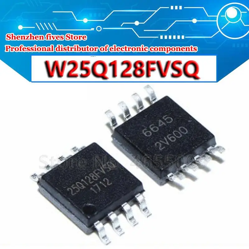 1 шт./лот новый оригинальный W25Q128JVSSIQ W25Q128JVSIQ W25Q128JV W25Q128 SOP8 | Электронные компоненты и