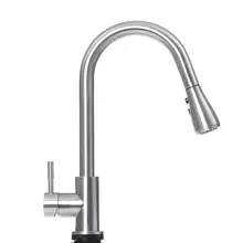 304 кухонный смеситель с датчиком из нержавеющей стали, смеситель с одной ручкой и двумя выходными режимами воды, сенсорный