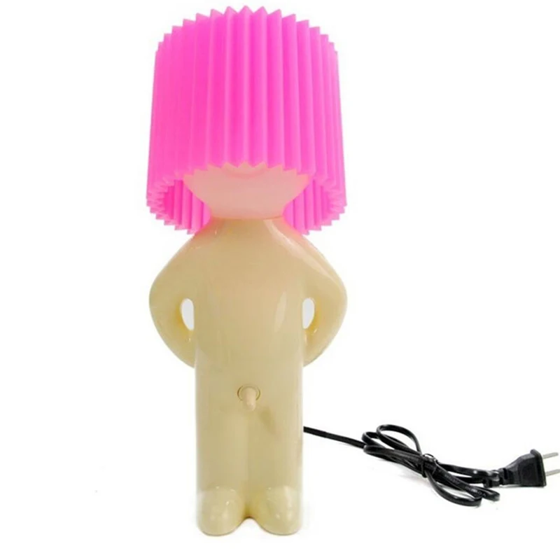 Homhi Dick Lamp Naughty Boy Mr.P Table Night Light Lamp Home Bedroom Decor Gift Novel a Little Shy Man Candy Colors HTL-060 6