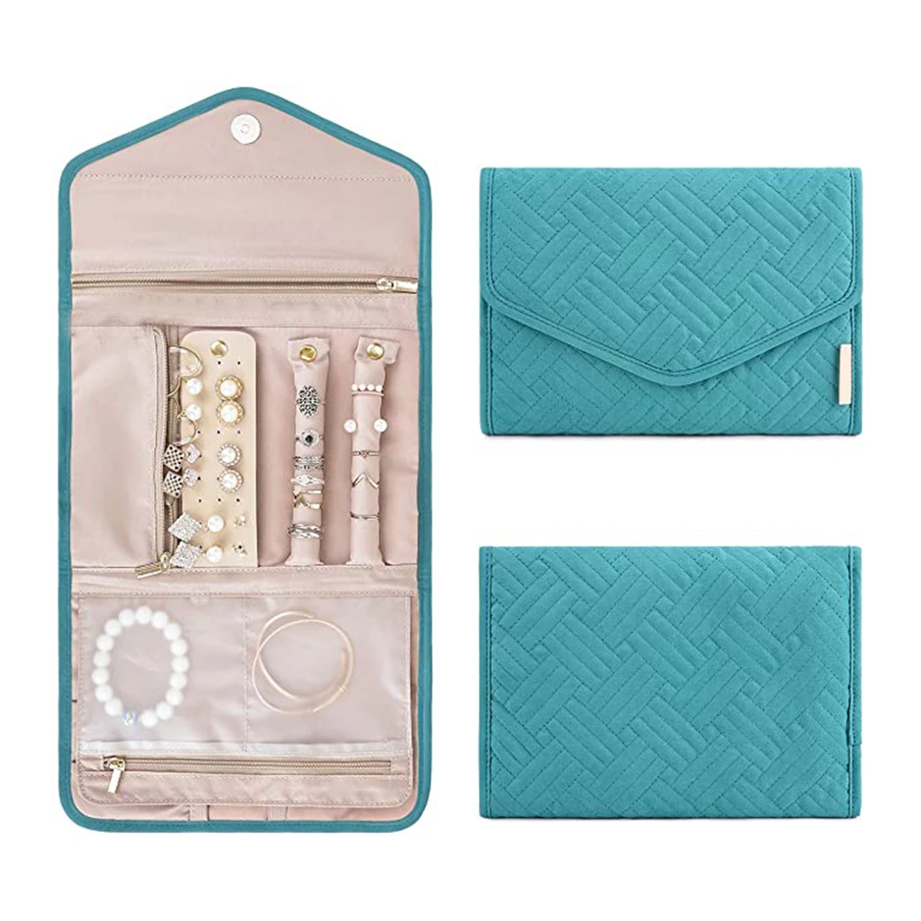 

Travel Jewelry Organizer Bag Jewelry Case for Ring, Necklaces, Bracelet, Earring