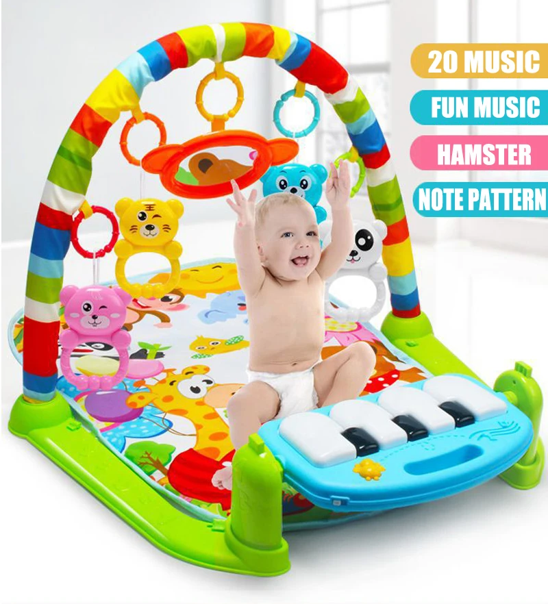 New Baby Music Rack Play Mat Kid Rug Puzzle Carpet Piano Keyboard Infant Playmat Early Education Gym Crawling Game Pad Toy